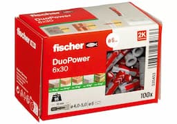 Fischer DuoPower pluggen 6 x 30mm afbeelding 2