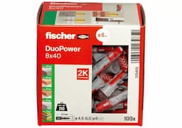 Fischer DuoPower pluggen 8 x 40mm afbeelding 2