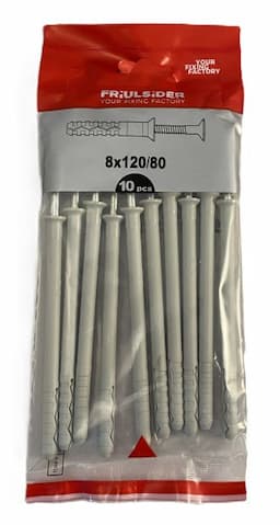 Slagplug 8x120 10 stuks afbeelding 2