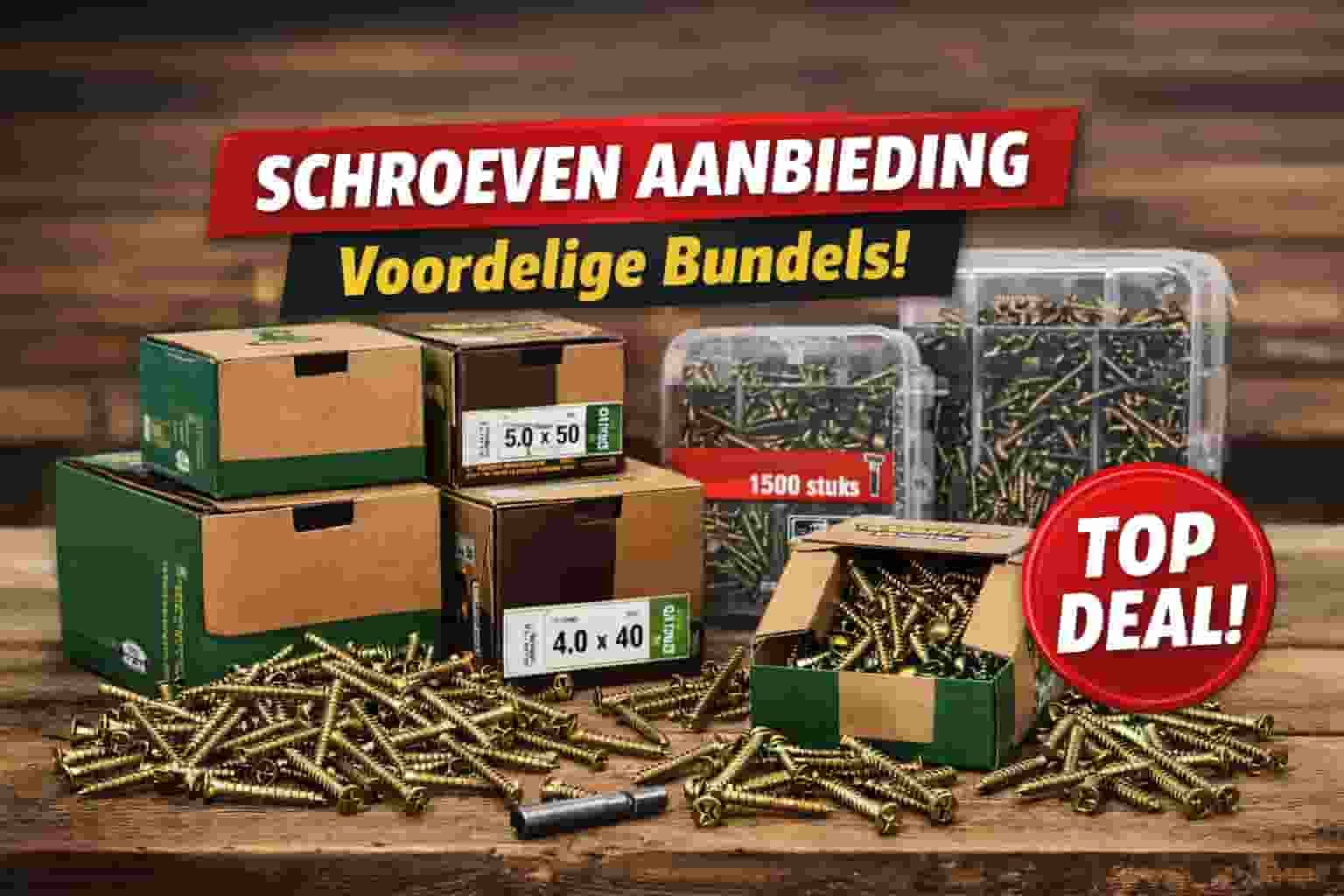 Schroeven aanbieding – Woodies & Torx schroeven voordelig bij Schroef-it.nl