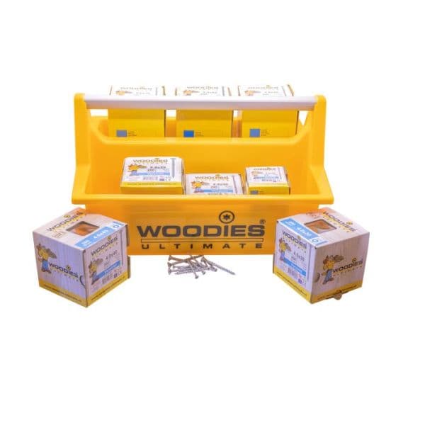 Woodies spaanplaat schroevenset torx 2100 stuks inclusief draagkist