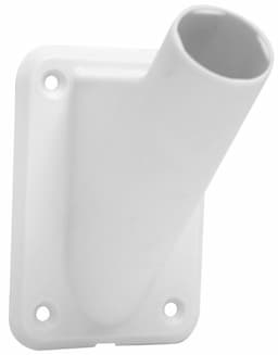 Vlaggenstokhouder 30mm kunststof wit afbeelding 1