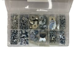 Karabijnhaak 80 mm met assortiment doos 1265 en slangenboor afbeelding 3