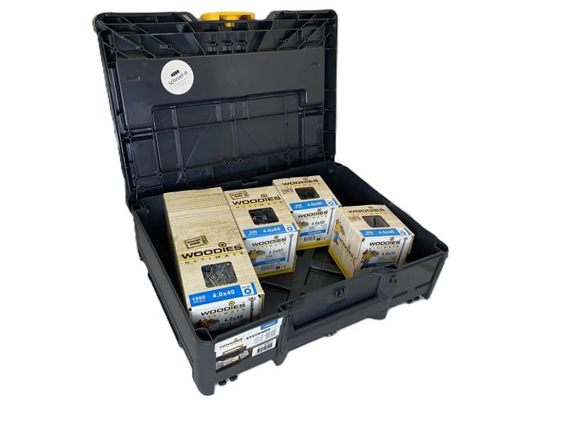 Woodies Ultimate 1600 schroeven assortimentset in Systainer3 verzinkt Torx-20 productafbeelding