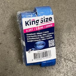 KingSize | Gespband blauw 2,5 meter trekkracht 250KG per 2 afbeelding 2