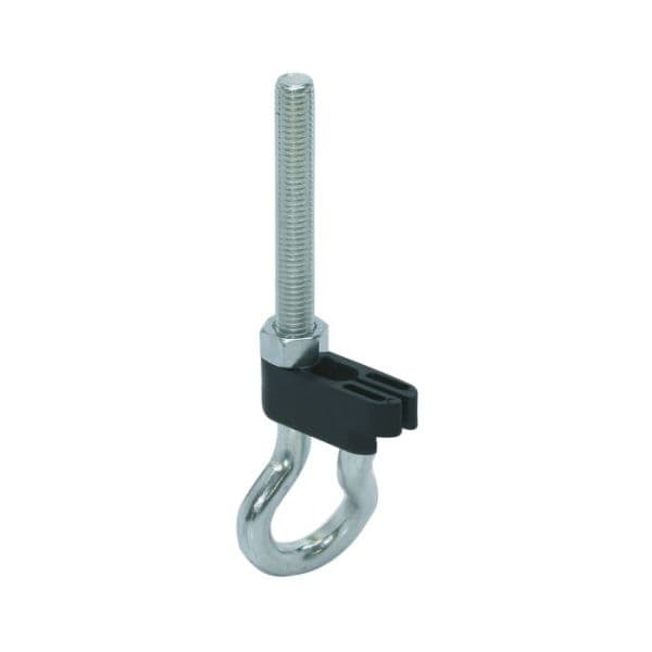 Veiligheidschommelhaak M12 x 250 mm Verzinkt – Bedraad met Veiligheidsclip