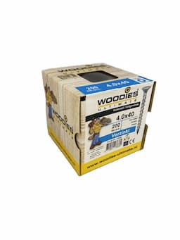 Woodies Ultimate 4.0x40mm schroeven Torx-20 verzinkt voldraad afbeelding 2