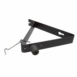 Deurvanger 55gr zwart verzinkt Incl. buffer en windhaakset afbeelding 1