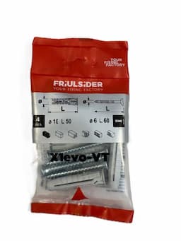 Universeelplug 10x50 met spaanplaatschroef 6x60 mm afbeelding 2