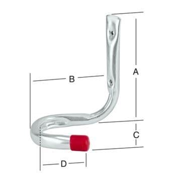 Fietshaak 150x150x110 mm – Verzinkt Staal, 90 mm Binnenmaat