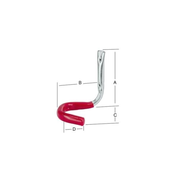 Fietshaak 150x150x110 mm – Verzinkt & Geplastificeerd, 90 mm Binnenmaat40