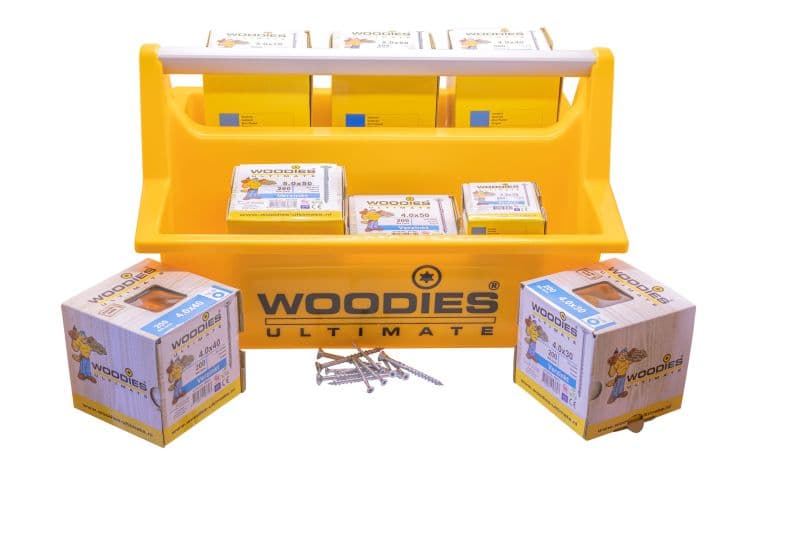 Woodies Ultimate draagkist/assortimentset inclusief 1.400 schroeven