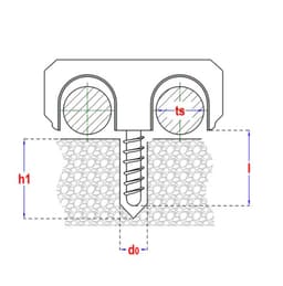Nylon plugclip dubbel 16-19 mm wit | buisklem / klembeugel | SMART | eenvoudige montage afbeelding 3