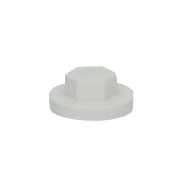 Afdekkap damwandschroef / zeskant licht grijs RAL 7035 SW 3/8 100 stuks 100 stuks