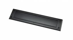 Brievenbusklep met borstel zwart 343 mm kunststof afbeelding 1