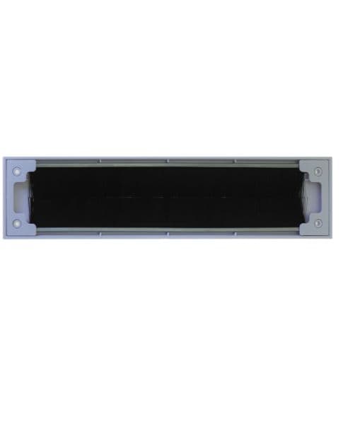 Brievenbusborstel wit 343 mm kunststof
