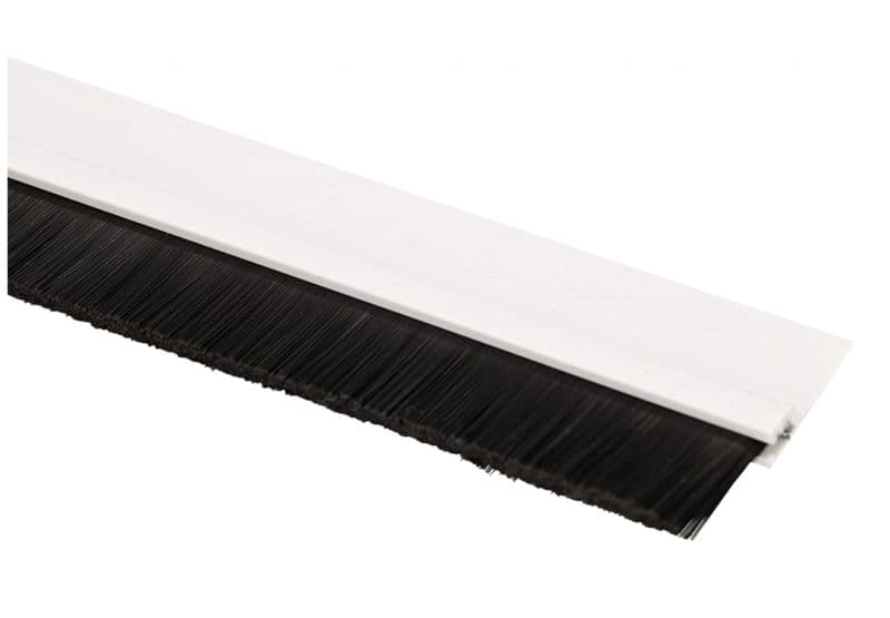 Tochtprofiel binnendeur zelfklevend wit met borstel 42mm 1m productafbeelding