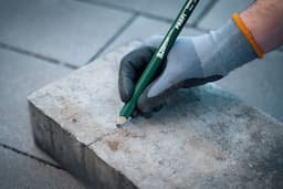 Timmermanspotlood 240 mm hardhout 10H voor steen en beton afbeelding 1