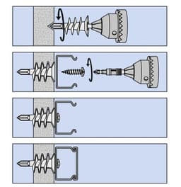 Gipsplaatplug zelfborend 15x29 mm zamak – 50 stuks afbeelding 3