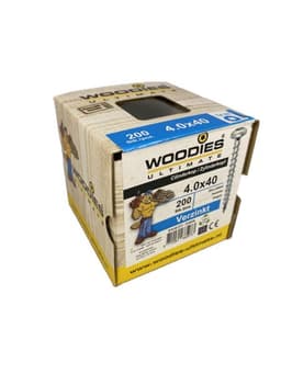 Woodies Ultimate 4x40mm schroeven Torx-20 verzinkt bolle kop afbeelding 2